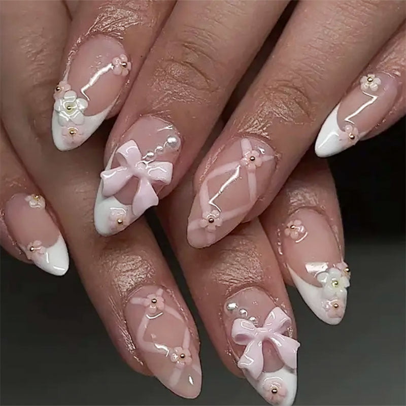 Decorative Stiletto Press-On Nails