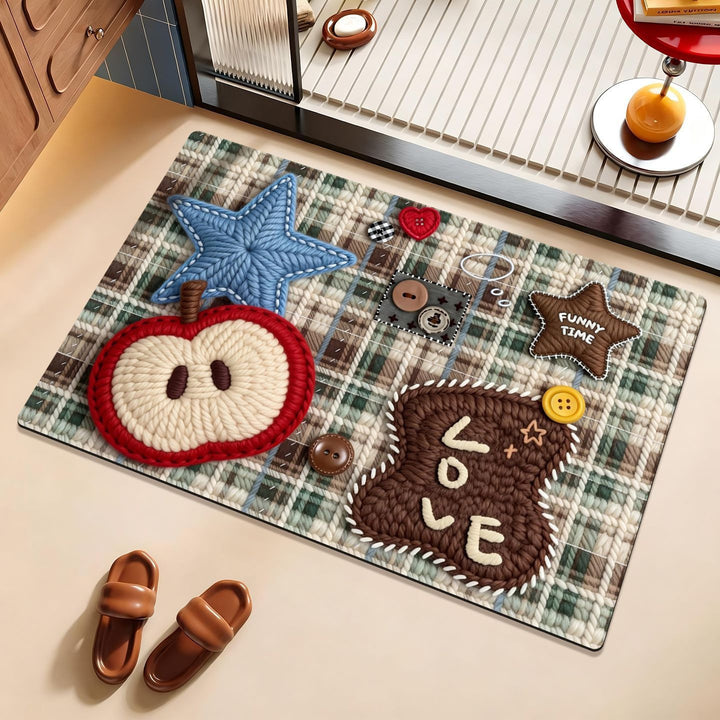 Decorative Dog Themed Area Mat for Home