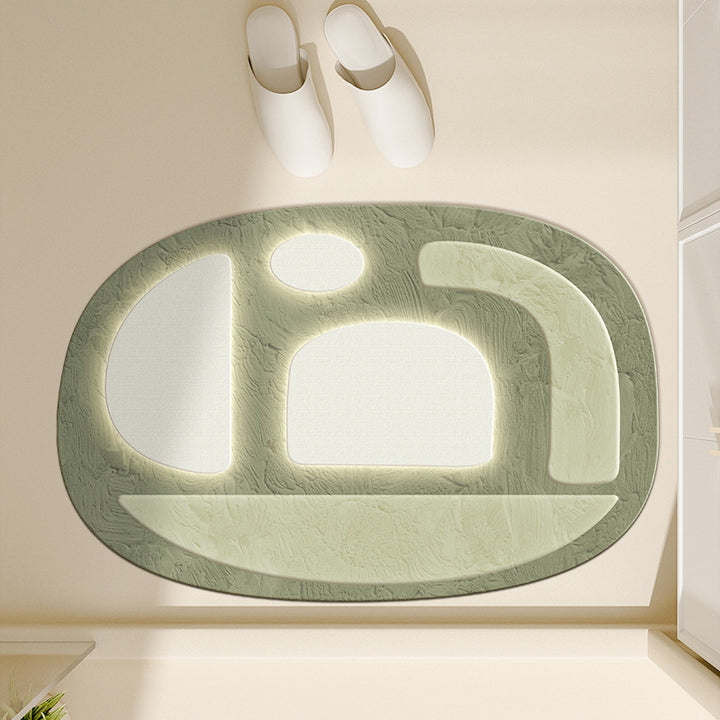 Floral-Inspired Decorative Bath Mat Kalsten