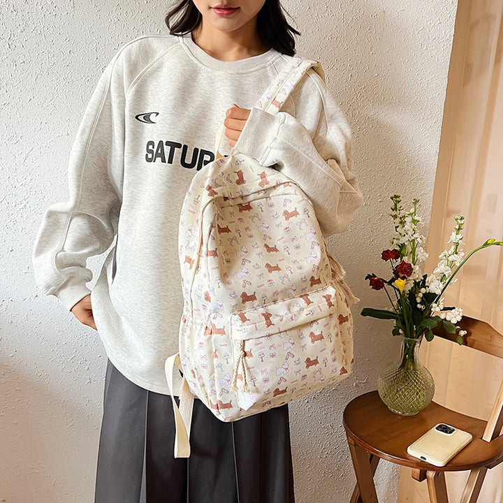 Whimsical Animal Print Backpack Kalsten