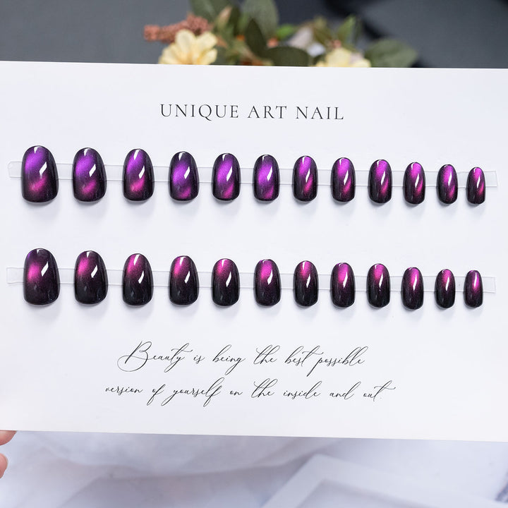 Glossy Long-Lasting Press-On Nail Set