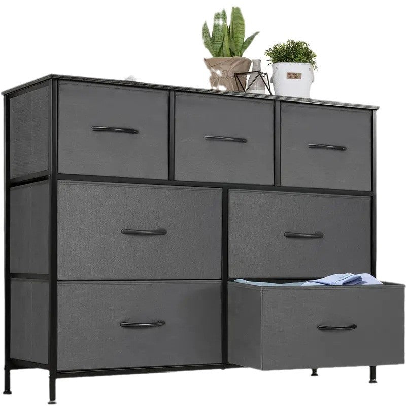 Industrial-Style Fabric Storage Dresser Kalsten