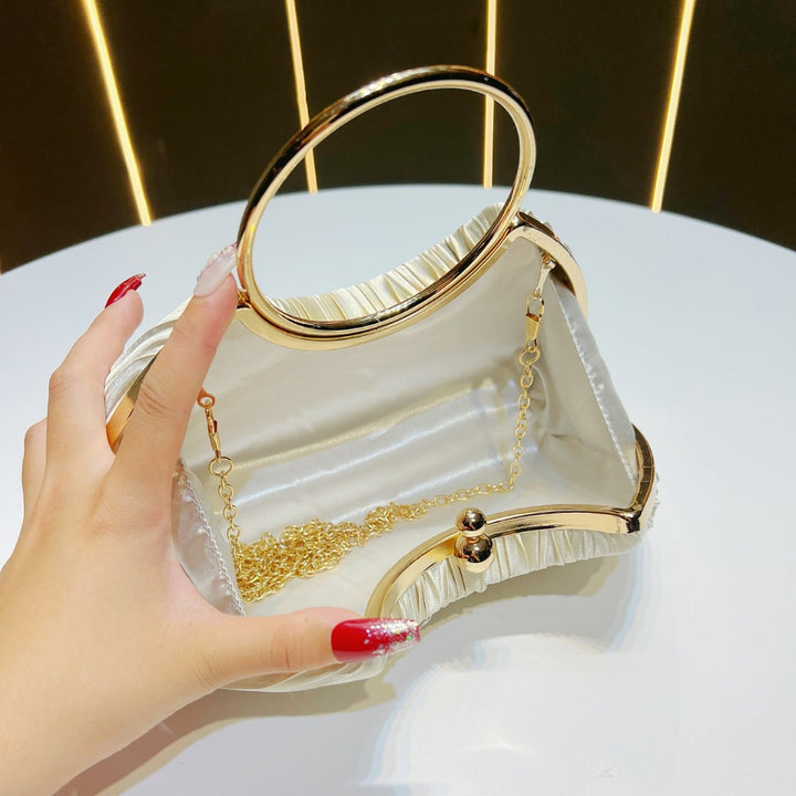Luxurious Pleated Evening Clutch
