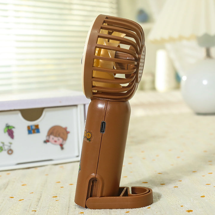 Women's Portable Mini Hand Fan with Creative Animal Designs Kalsten