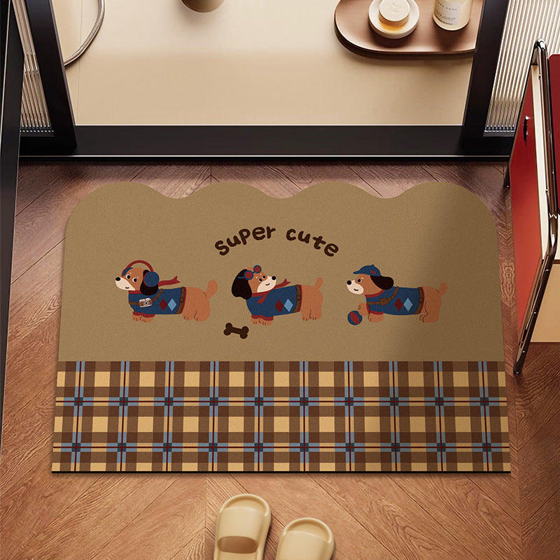 Playful Dog-Themed Floor Mat Kalsten