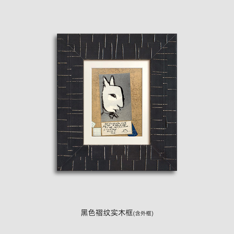 Artistic Framed Rabbit Illustration
