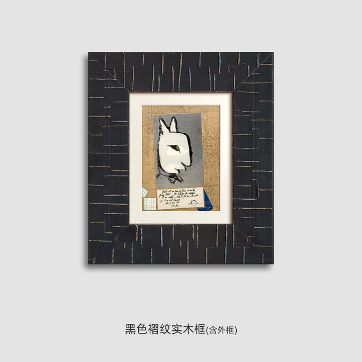 Artistic Framed Rabbit Illustration