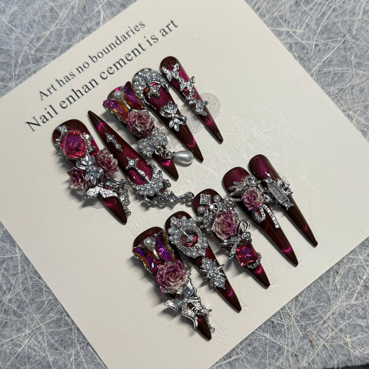 Decorative Rhinestone Nail Art Set