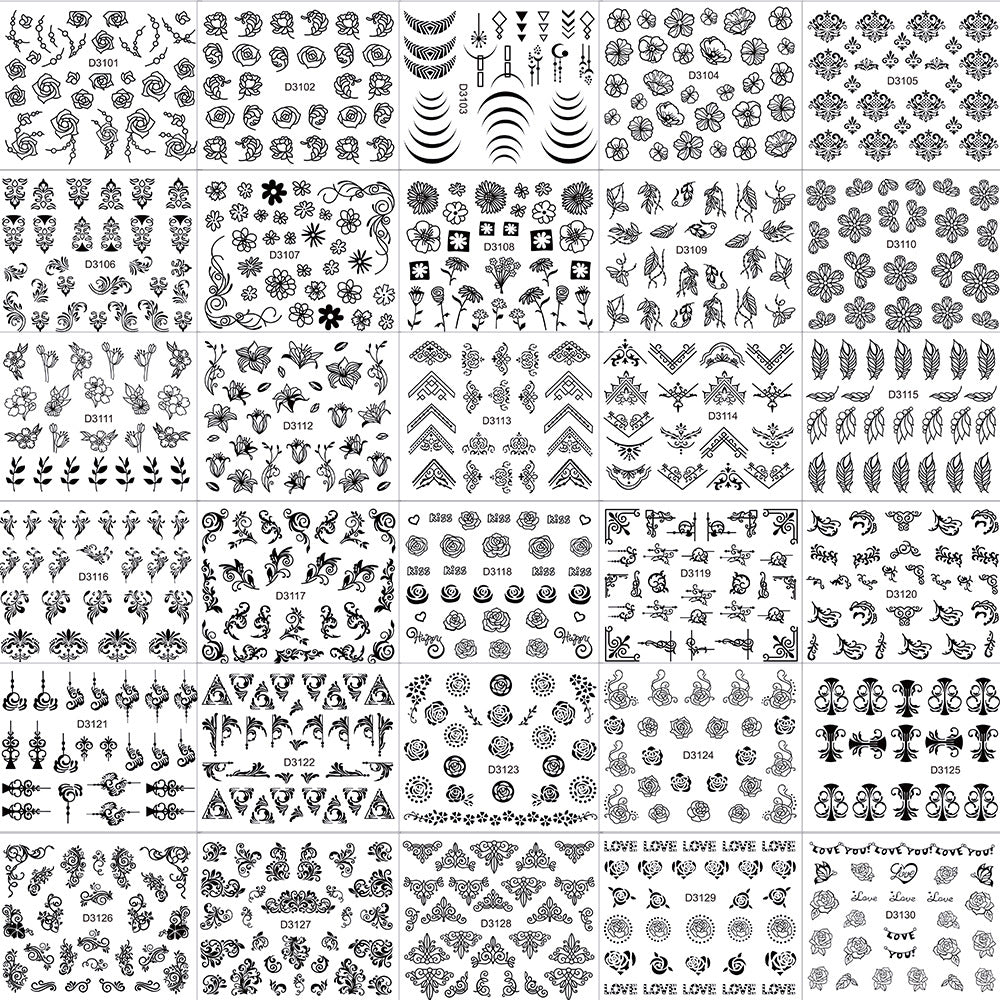 Creative Nail Art Sticker Collection