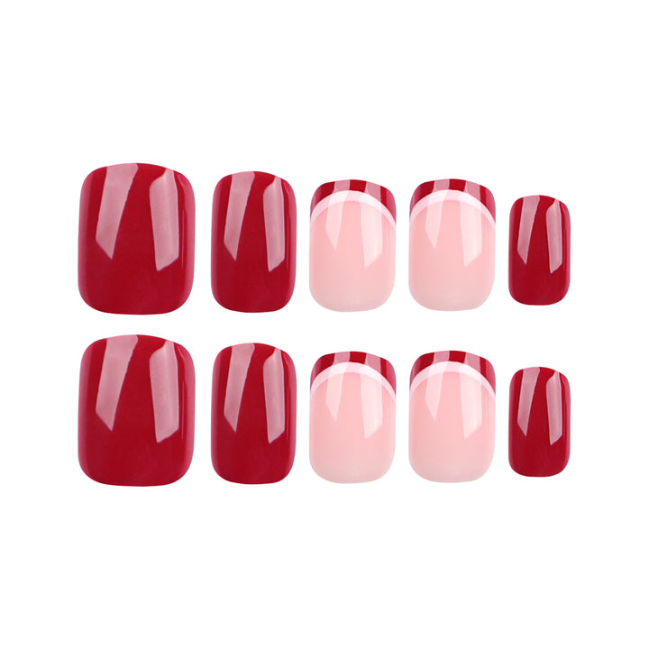 Artful nail design in modern French-tip style Kalsten