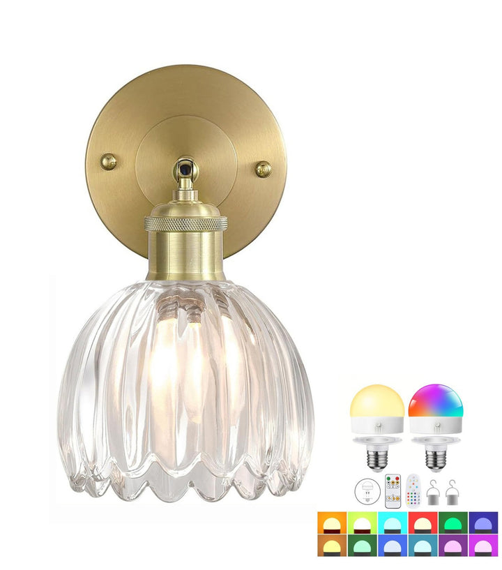 Elegant Glass Wall Sconce