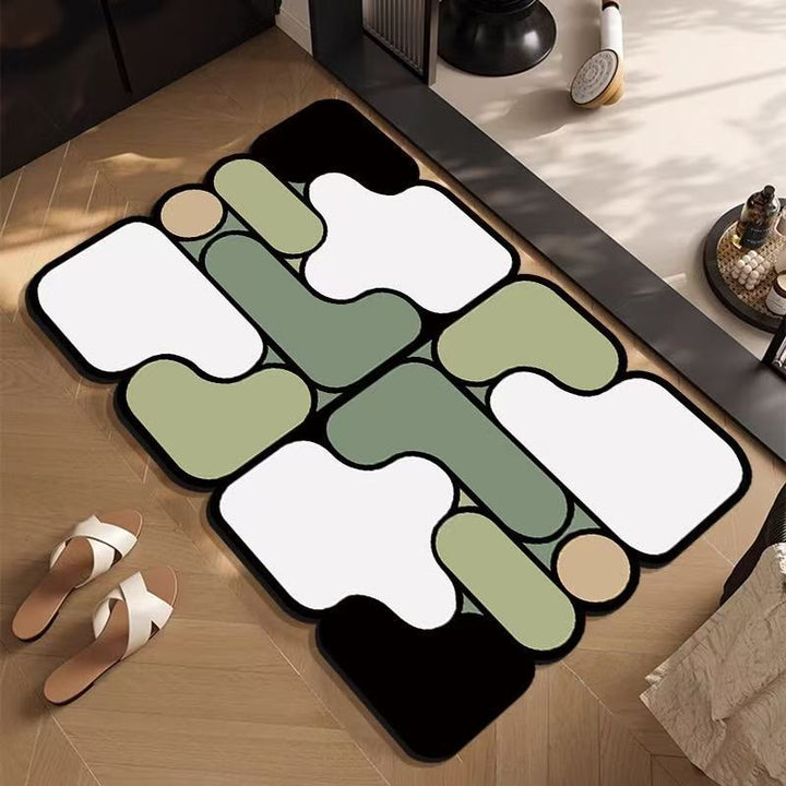 Decorative Abstract Design Area Mat Kalsten