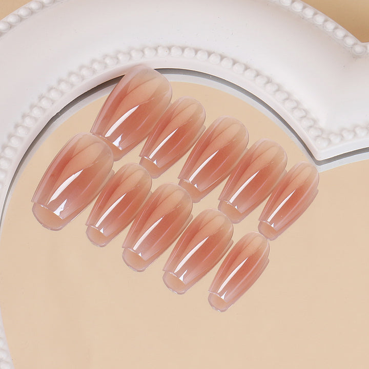 Elegant Press-On Nail Set with Natural Finish Kalsten