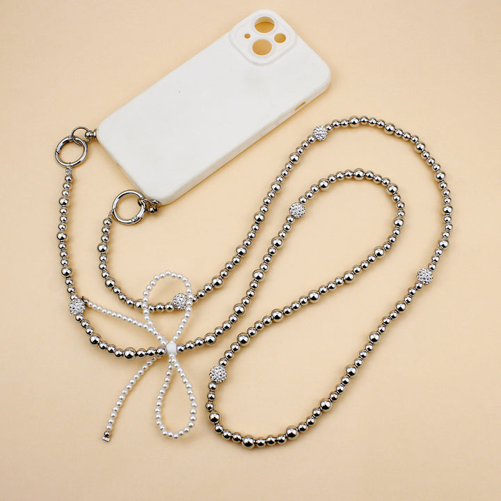 Elegant Pearl and Silver Necklace Kalsten