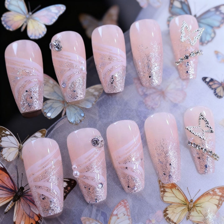 Glamorous 3D Rhinestone Nail Art Extensions Kalsten