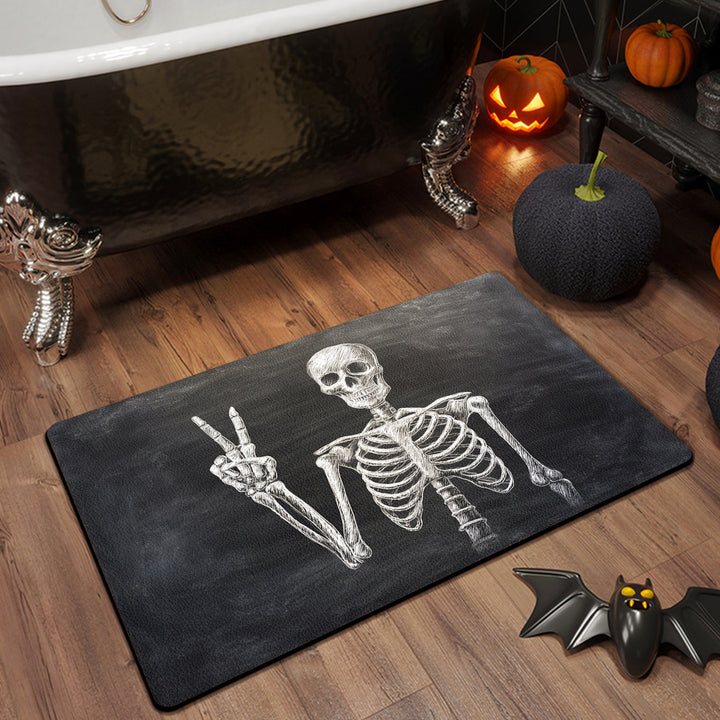Halloween-Themed Bathroom Mat