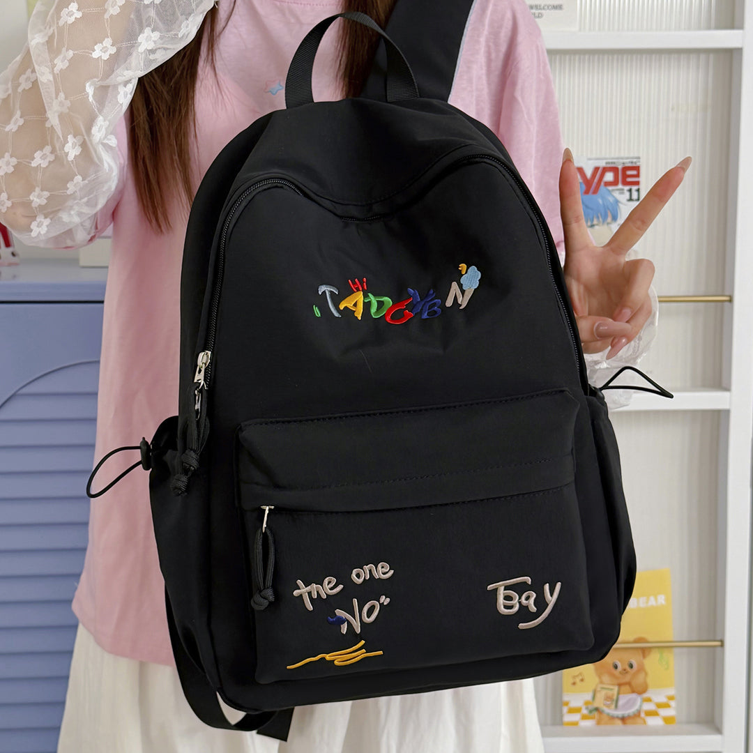 Stylish Embroidered Backpack Kalsten