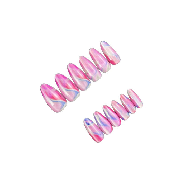 Marbled Fantasy Press-On Nail Tips Kalsten
