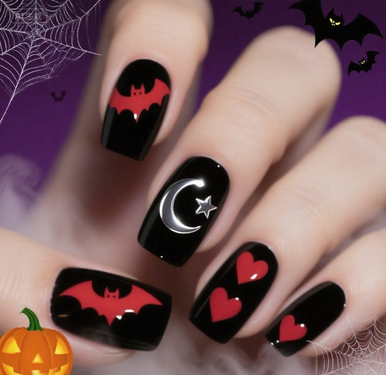 Halloween-Themed Nail Art Design Kalsten