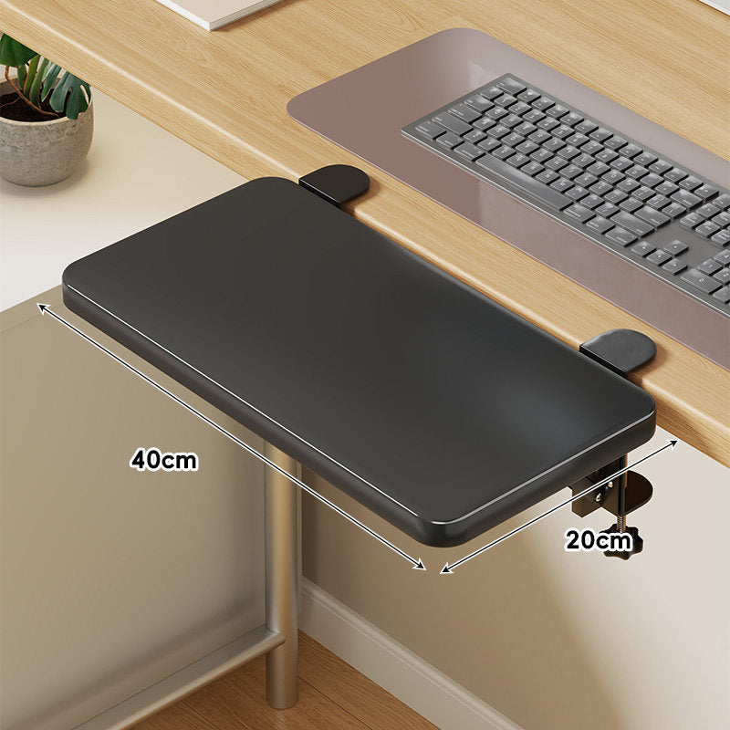 Under-Desk Sliding Keyboard Tray and Desk Extender with Smooth Glide Mount