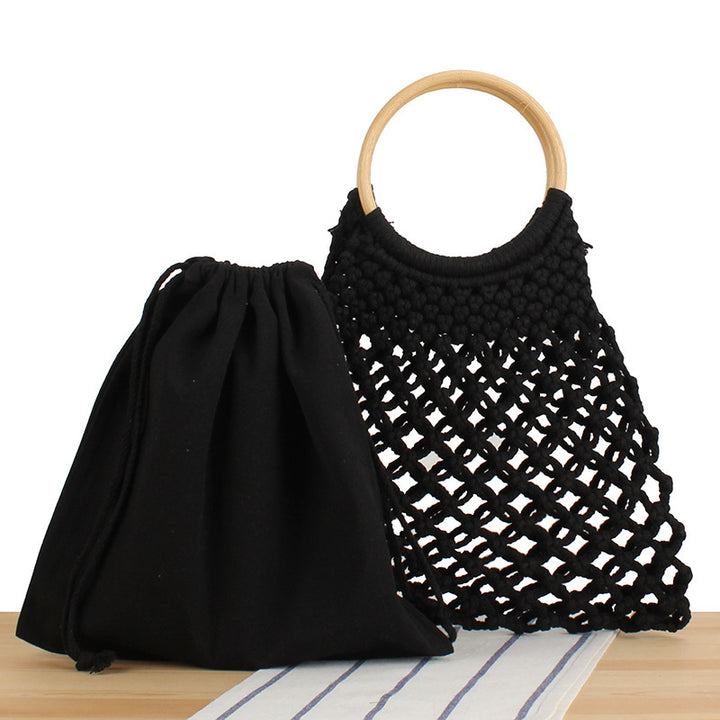 Fashionable macrame handbag with inner pocket Kalsten