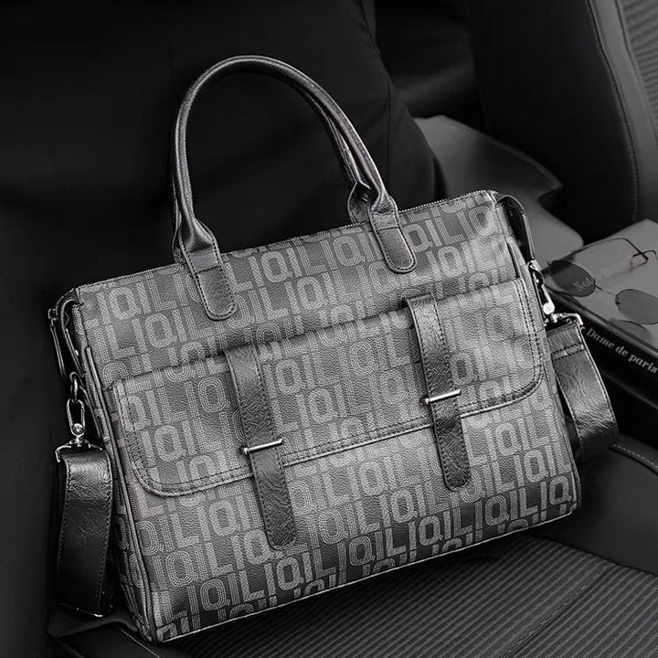 Structured Briefcase with Multi-Compartment Organization