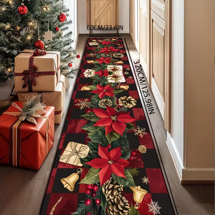Christmas-Themed Kitchen Runner Mat