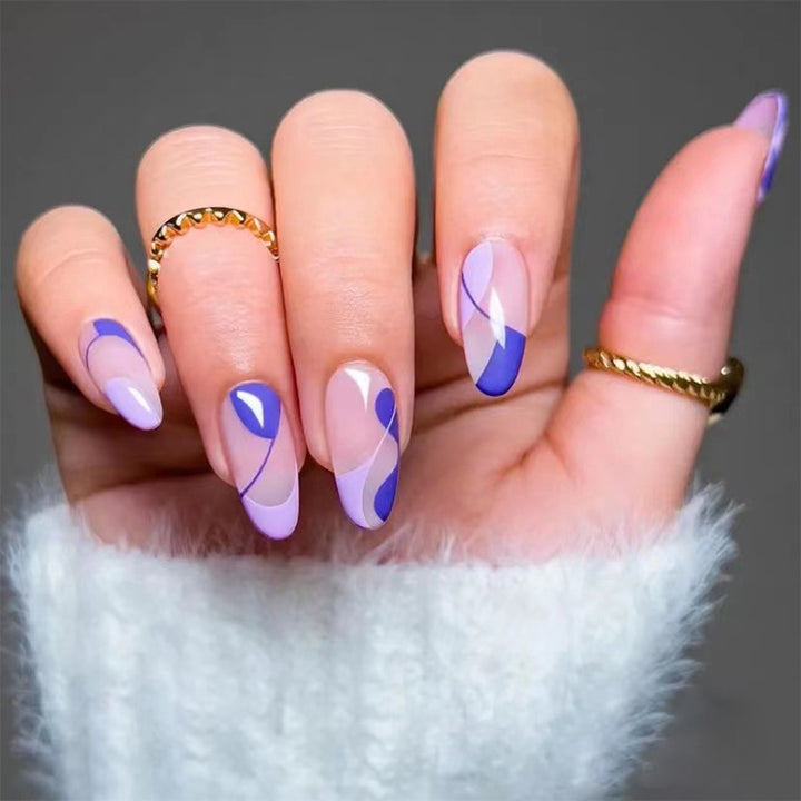 Artistic Nail Art with Elegant Color Gradients Kalsten