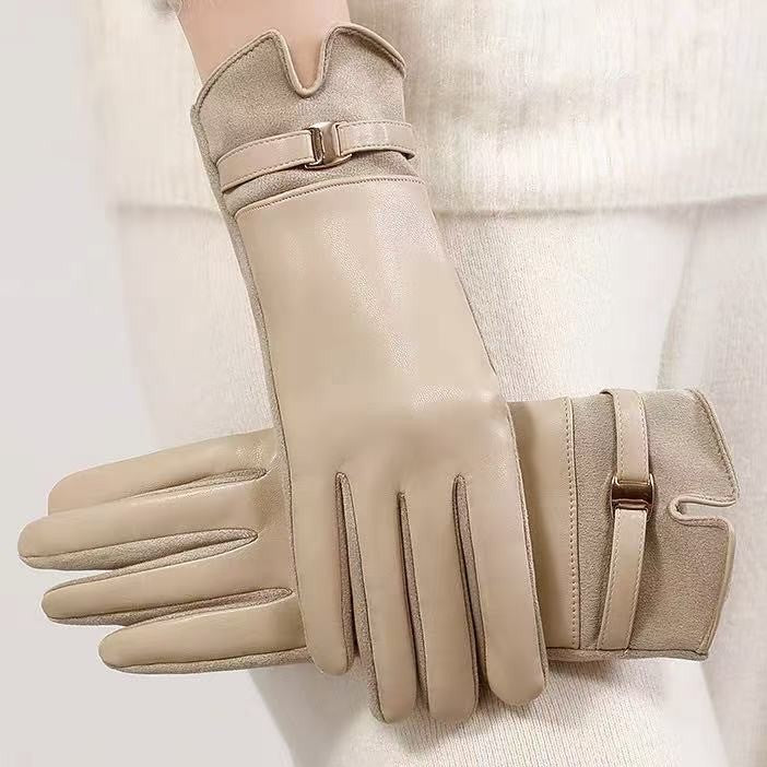 Luxurious Leather Touchscreen Gloves Kalsten