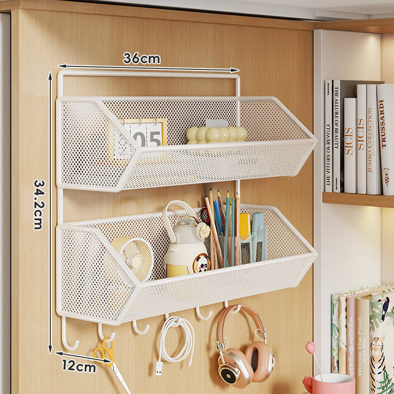 Clip-On Mesh Cabinet Edge Storage Basket Organizer