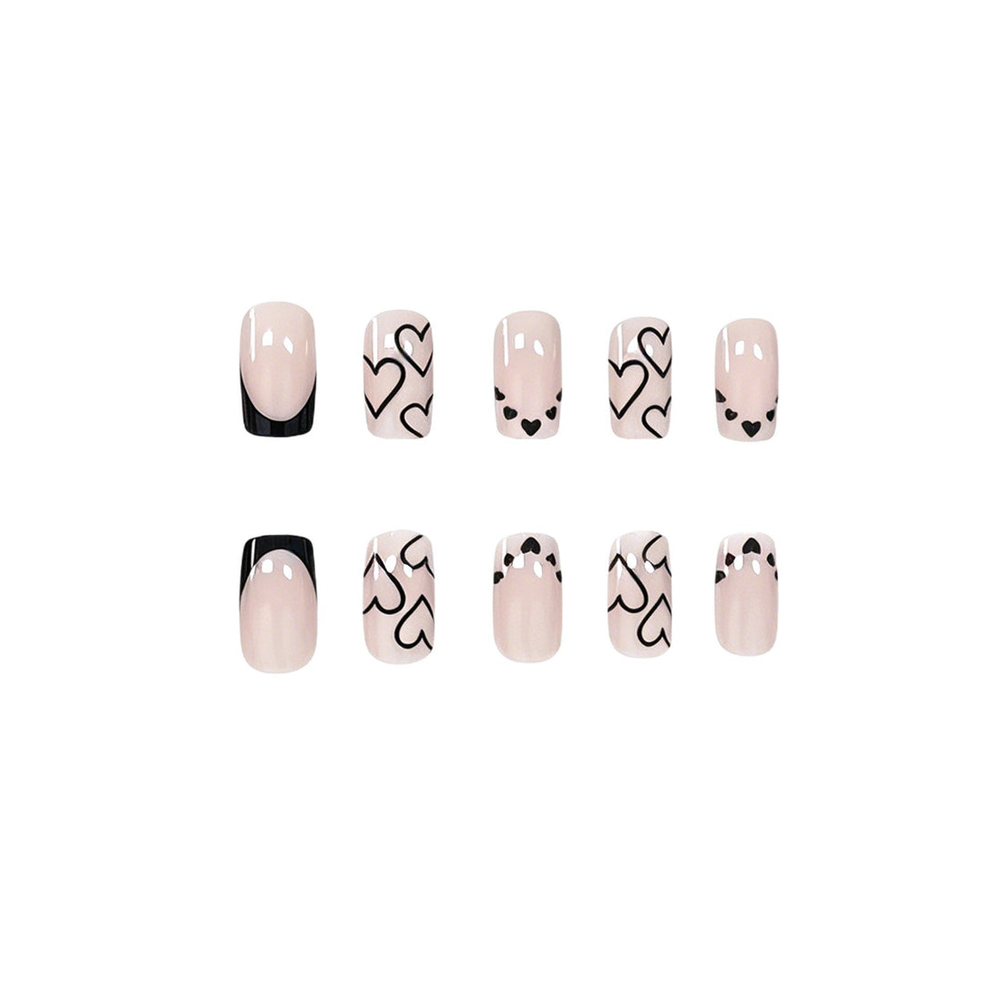 Heart-Inspired Acrylic Nail Art Set Kalsten