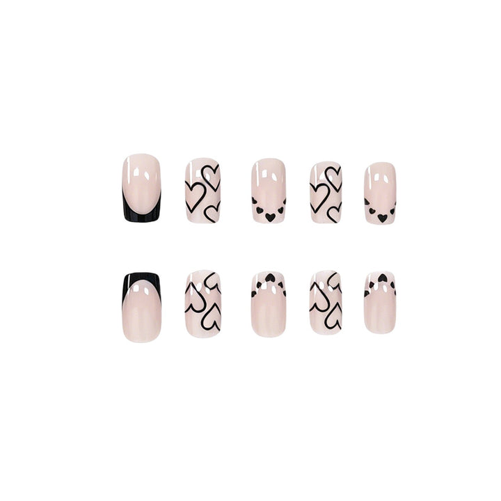Heart-Inspired Acrylic Nail Art Set Kalsten