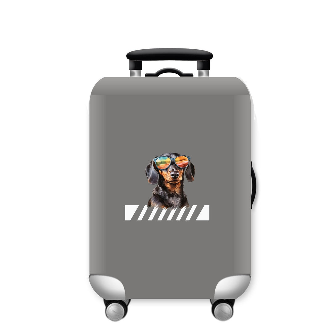Unisex hard-shell suitcase with funny giraffe design Kalsten