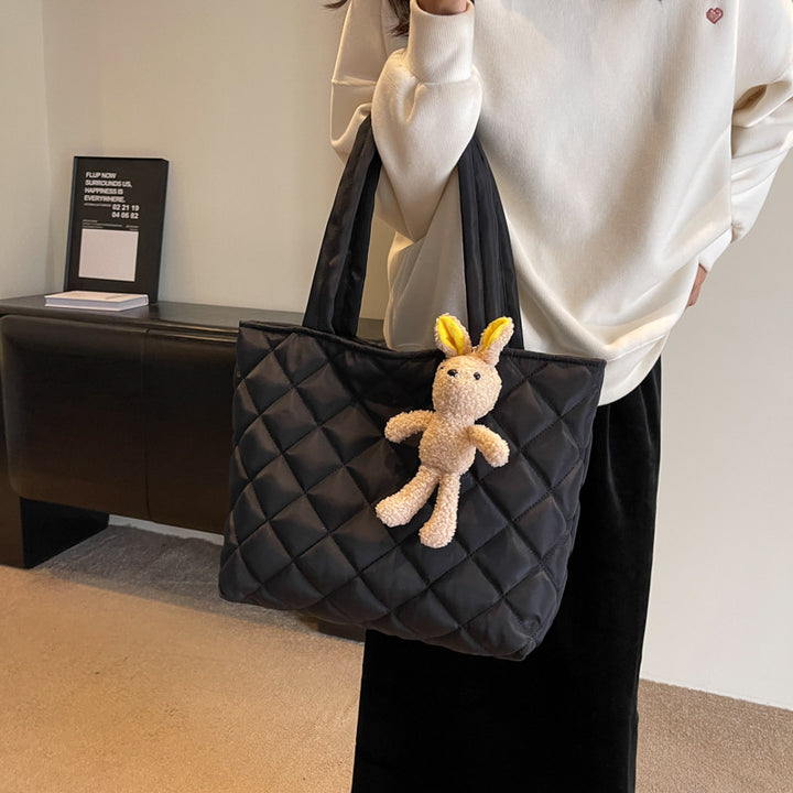 Quilted Soft Tote Bag