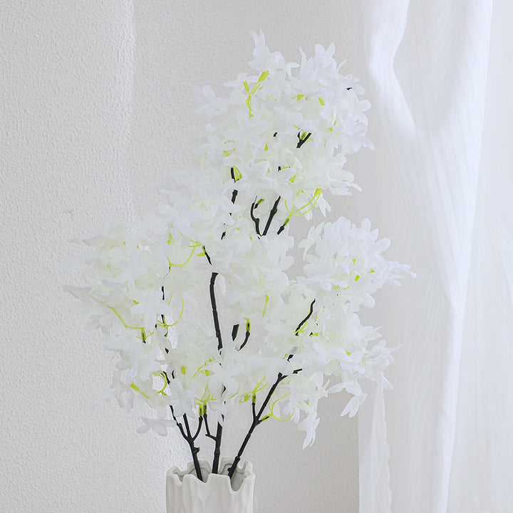Artificial flower branch with delicate details
