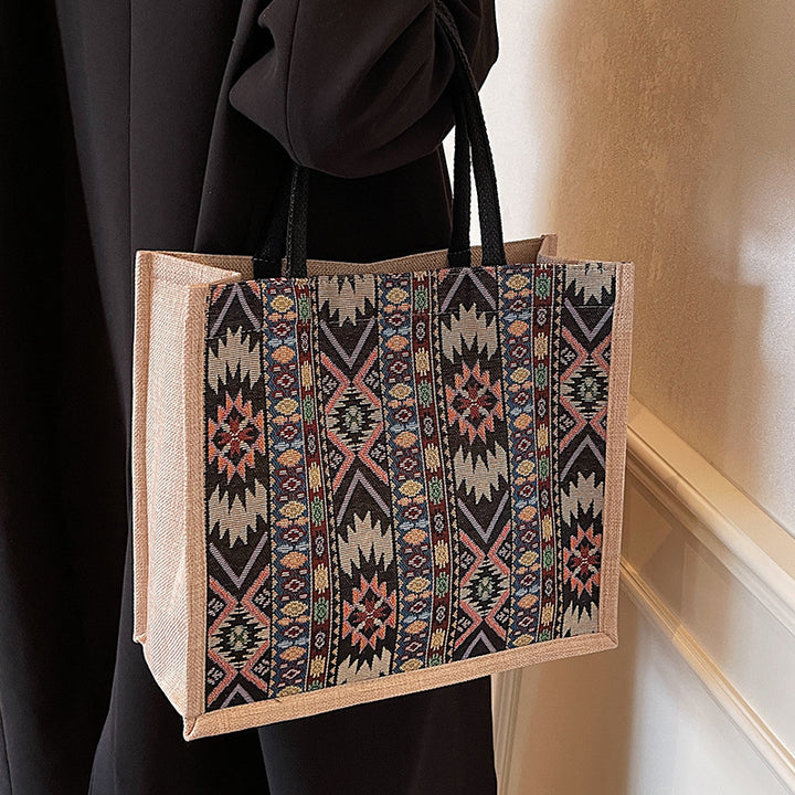 Ethnic-Inspired Decorative Tote Bag
