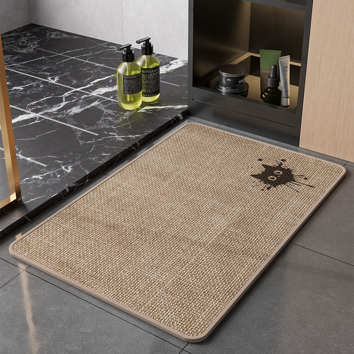 Cute Bear-Themed Bath Mat for Bathroom Floor