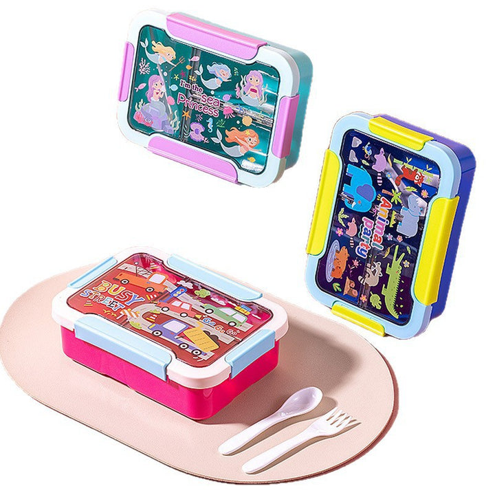 Fun-Themed Multi-Sectional Bento Lunch Box