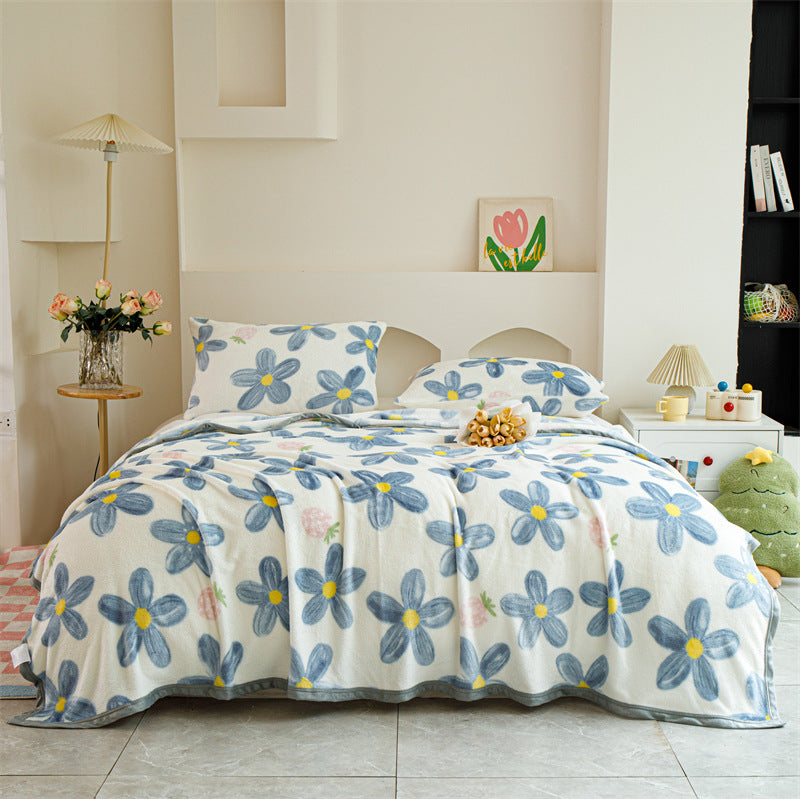 Women Patterned Blanket made of Soft Cotton Kalsten