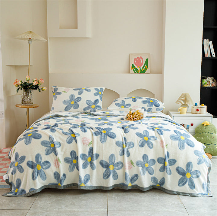 Women Patterned Blanket made of Soft Cotton Kalsten
