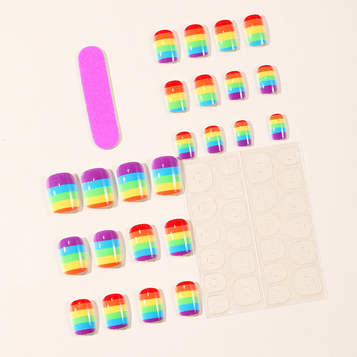 Stratified Rainbow Nail Art Set Kalsten