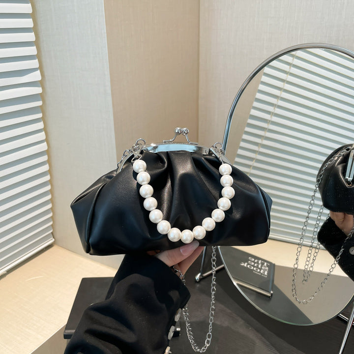 Elegant Pearled Clutch Handbag