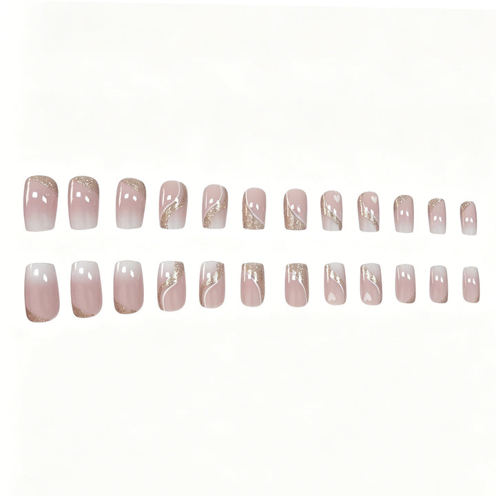 Elegant Glittery Nail Art Extensions Kalsten