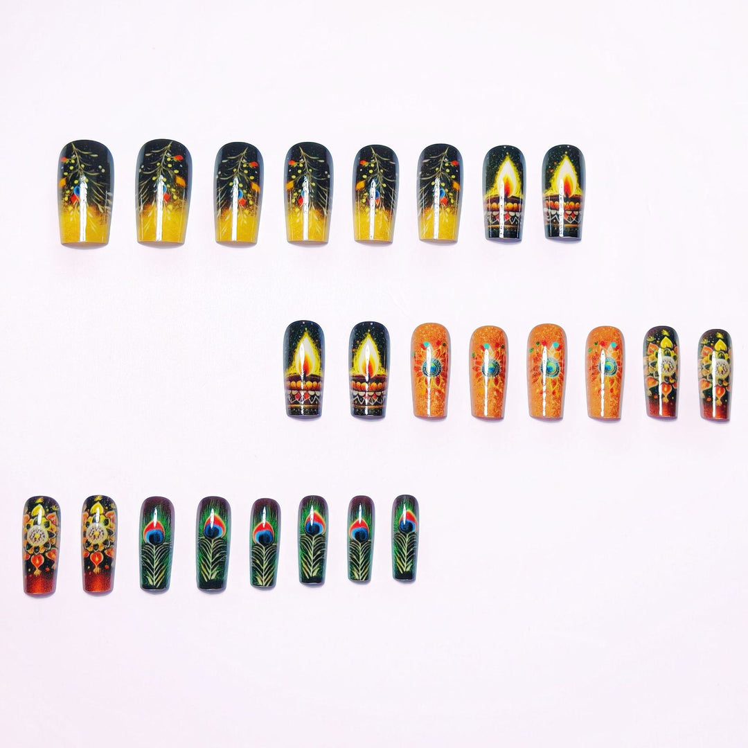 Artistic Festive Nail Art Kalsten