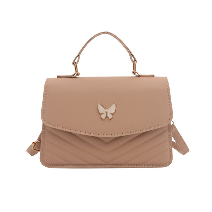 WoElegant Quilted Leather Satchel Bag Kalsten
