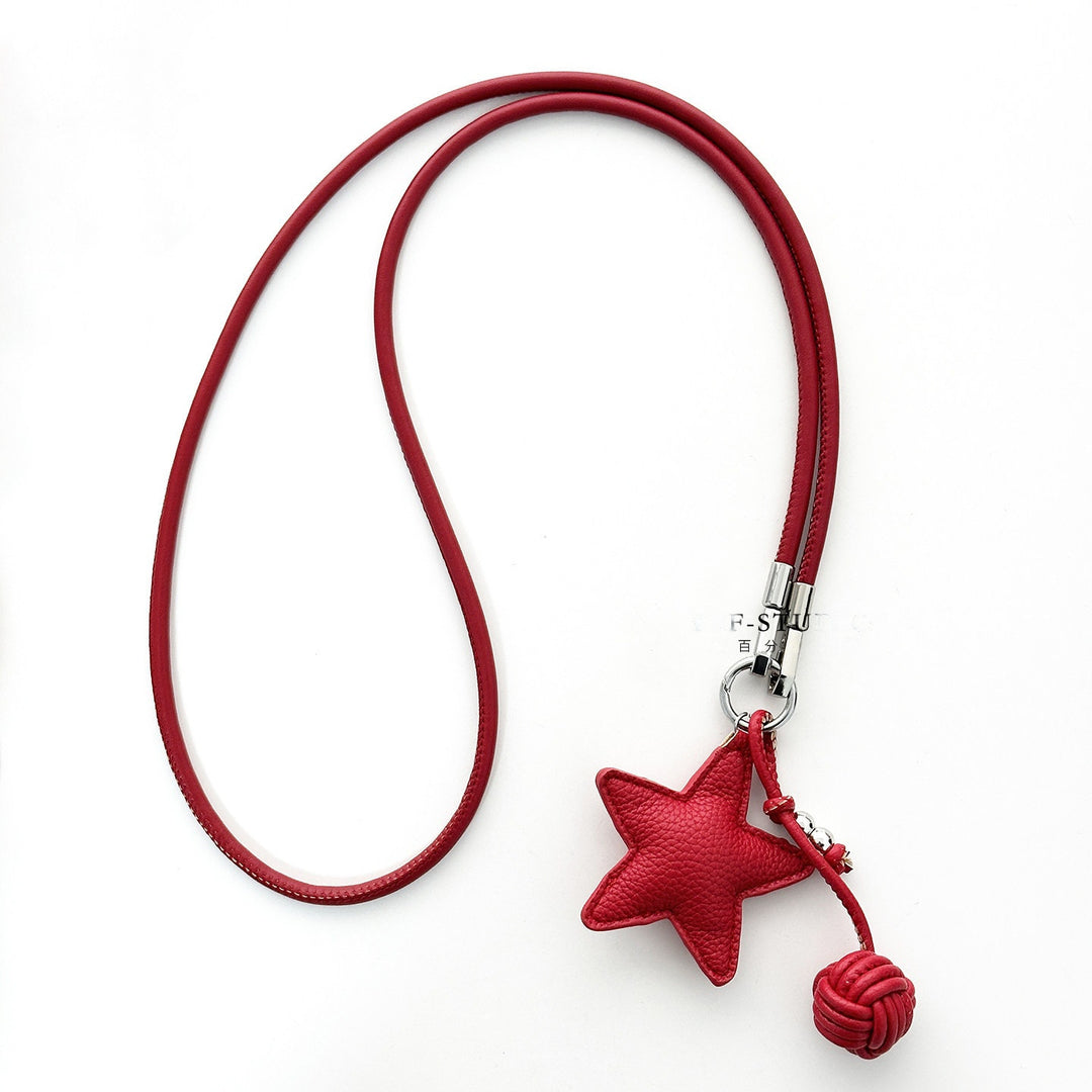 Star-Shaped Leather Phone Lanyard Kalsten
