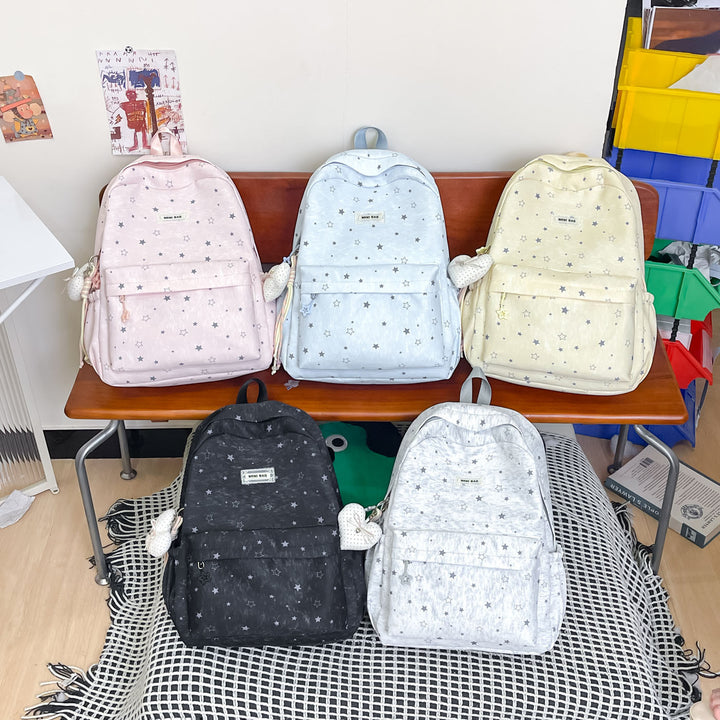 Star-Patterned Casual Backpack Kalsten