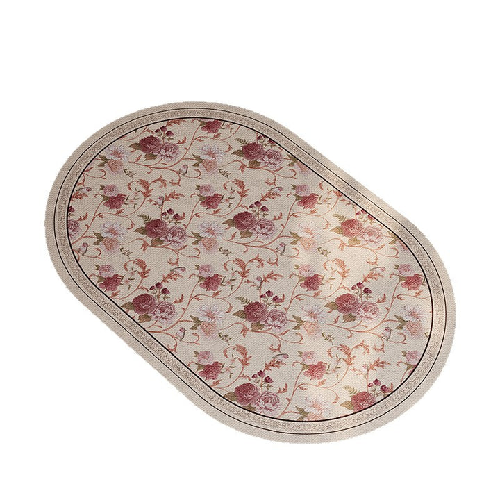 Floral Design Bathroom Mat