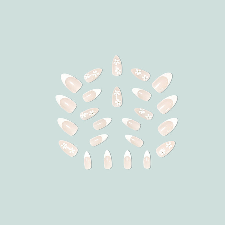 Artful stiletto nails with floral accents Kalsten