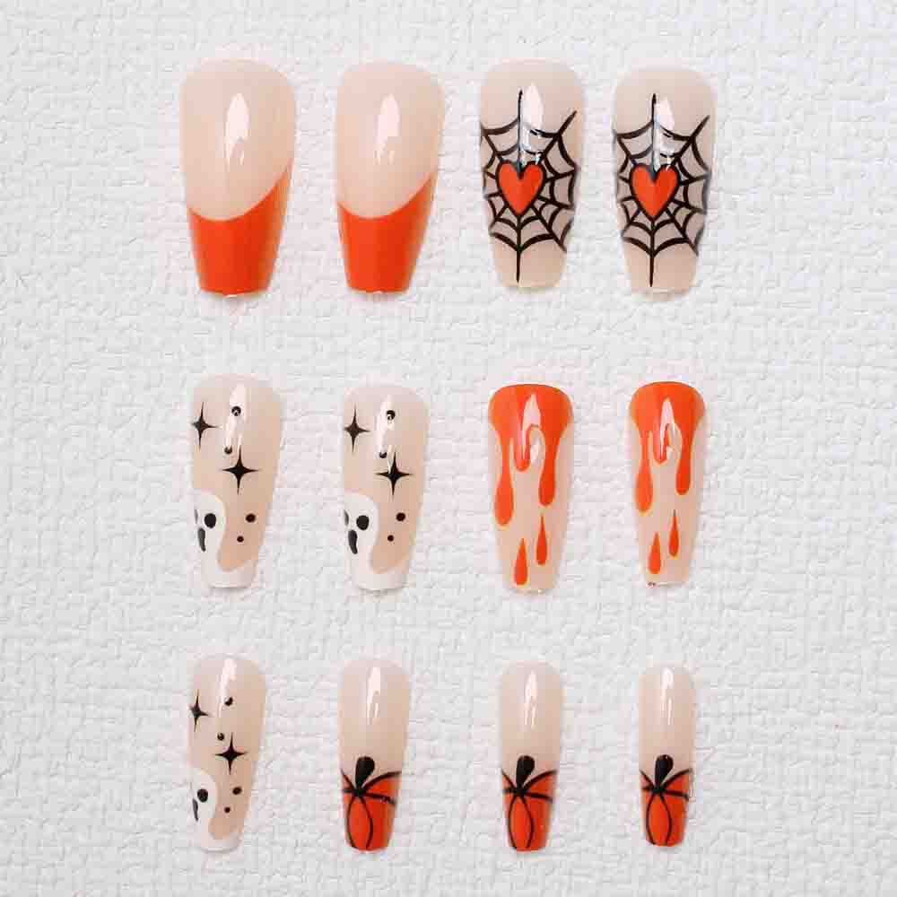 Halloween-Inspired Press-On Nail Art Kalsten